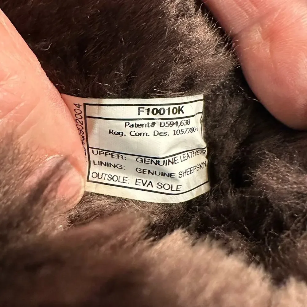 UGG Chocolate Brown 12" High Brown Suede Boots Womens Size 6 - Picture 10 of 10